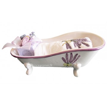 Composition Baignoire ancienne Lavande