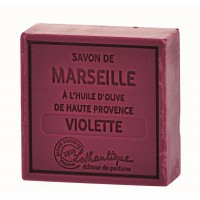 Savon de Marseille Violette à l'huile d'olive de Haute Provence Lothantique