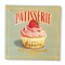 Serviette papier déco LADY CUPCAKE Natives rétro vintage