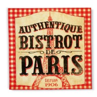 Serviettes en papier " Authentique Bistrot de Paris" Natives