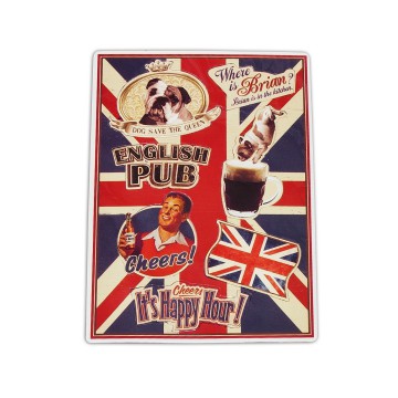 Petits magnets déco " English Pub Lord Brian " Natives déco rétro vintage