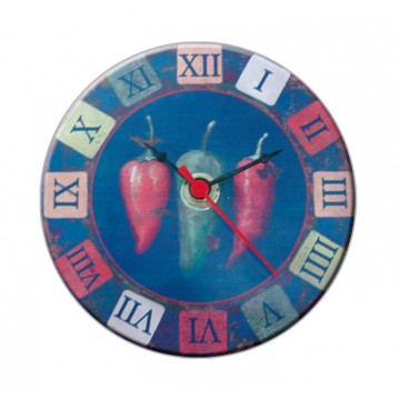 Mini horloge magnétique déco 3 Piments