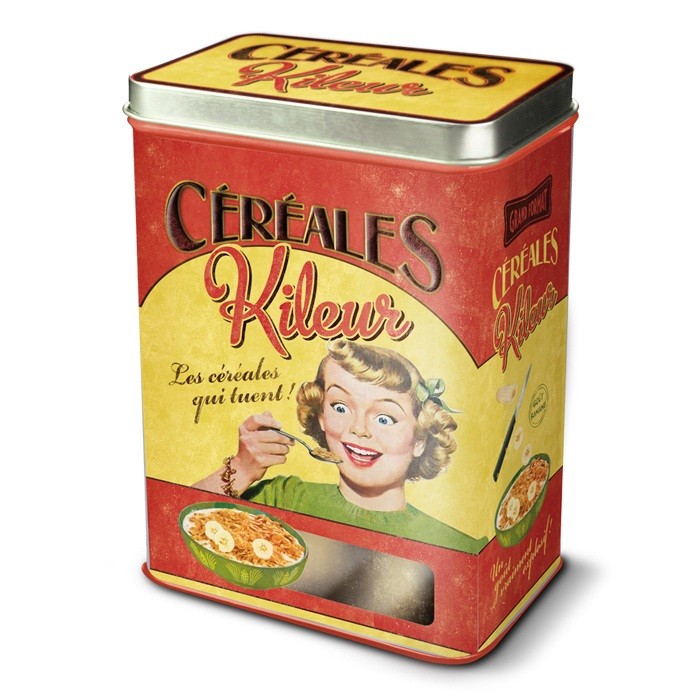 Boite A Cereales Metal Cereales Kileur Natives Deco Retro Et Vintage Provence Aromes Tendance Sud