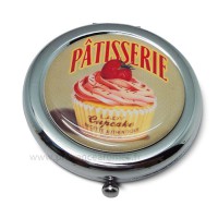 Miroir de poche LADY CUPCAKE Natives déco rétro et vintage