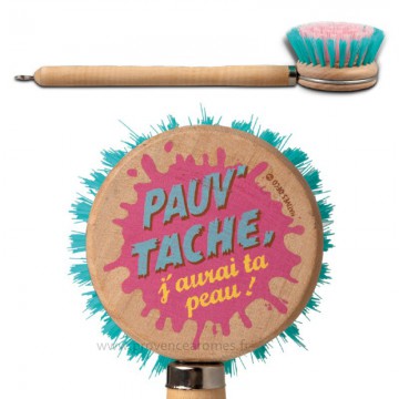 Brosse à vaisselle PAUV'TACHE Natives déco rétro vintage