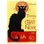 Magnet plaque TOURNÉE DU CHAT NOIR de Rodolphe Salis