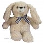 Peluche LAPIN ÉCRU NOEUD PAPILLON