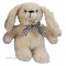 Peluche LAPIN ÉCRU NOEUD PAPILLON