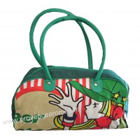 Sac de sport, shopping ou week-end motif fille casquette verte vintage Lara Ethnics