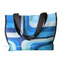 Sac Cabas motif seventies Bleu vintage Lara Ethnics