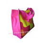 Sac Cabas motif vague seventies Fushia orange jaune vintage Lara Ethnics