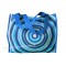 Sac Cabas motif Cercles psychédéliques seventies Bleu vintage Lara Ethnics