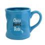 Mug CHOCO BOULOT DODO Mug bleu humoristique en céramique déformé