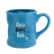 Mug CHOCO BOULOT DODO Mug bleu humoristique en céramique déformé