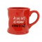 Mug Je suis fort et intense Mug rouge humoristique en céramique déformé