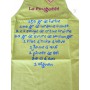 Tablier de cuisine La Fougasse Tablier vert en coton recettes du Sud