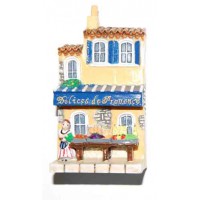 Magnet épicerie Délices de Provence Magnet mini maison en relief