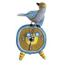 Horloge oiseau a poser déco rétro vintage designs originale