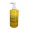 Distributeur de savon liquide jaune déco inscriptions Trésors de Provence