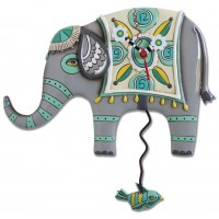 Horloge Éléphant Indien à balancier déco vintage designs