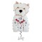 Horloge Chien Westie à balancier déco vintage designs