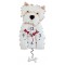 Horloge Chien blanc Westie à balancier déco vintage designs