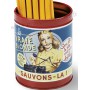 Pot à crayon VRAI BLONDE Natives déco rétro vintage humoristique
