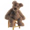 Peluche Chien marron TOUTOU DOUX DOUX CALIN