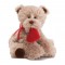 Peluche PETIT CHIEN TOUT DOUX T'OFFRE SON COEUR DE VELOUR