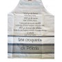 Tablier de cuisine LES CROQUANTS DU PÈLERIN Tablier écrus en coton recettes de France