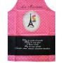Tablier de cuisine MACARONS Tablier Rose en coton Délices de France