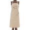 Tablier de cuisine coton beige Brodé CHEVAL