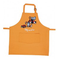 Tablier de cuisine enfant Orange brodé CHIEN CHEF CUIST'OS