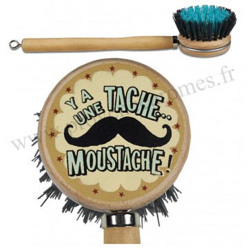 Brosse à vaisselle MOUSTACHE Natives déco rétro vintage