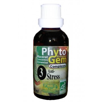 N°3 Anti-stress Phyto'gem BIO complexe Phytofrance Euro Santé Diffusion