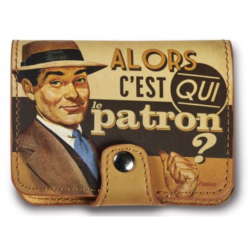 Porte-cartes bancaires LE PATRON Natives déco rétro vintage