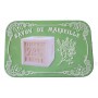 Boîte à savon SAVON DE MARSEILLE sur fond Vert