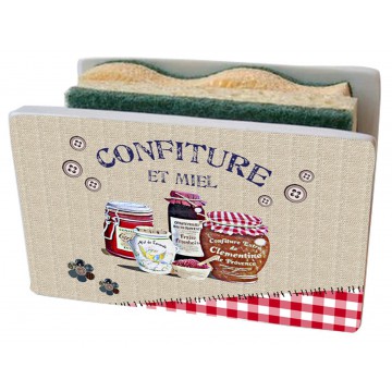 Porte éponge Confiture et Miel déco campagne gourmande