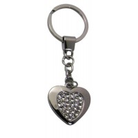 Porte-clés Coeur Strass porte clés métal et strass