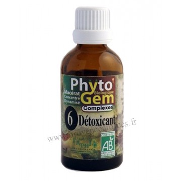 N°6 Détoxicant Phyto'gem BIO complexe Phytofrance Euro santé diffusion