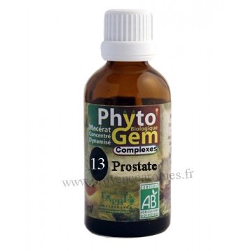 N°13 Prostate Phyto'gem BIO complexe Phytofrance Euro Santé Diffusion
