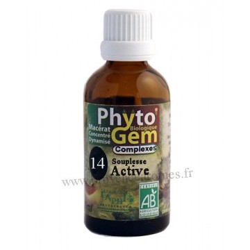 N°14 Souplesse active Phyto'gem BIO complexe Phytofrance Euro Santé Diffusion