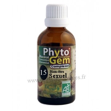 N°15 Bien-être sexuel Phyto'gem BIO complexe Phytofrance Euro Santé Diffusion