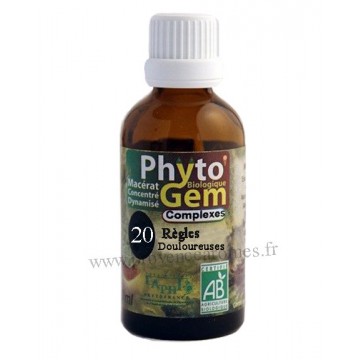 N°20 Règles douloureuses Phyto'gem BIO complexe Phytofrance Euro Santé Diffusion