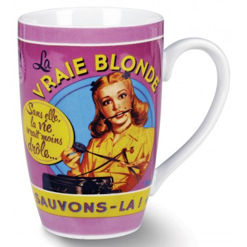 Mug LA BLONDE Natives déco rétro vintage humoristique