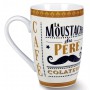 2 Mugs MOUSTACHE DU PÈRE COLATEUR Natives déco rétro vintage