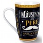 2 Mugs MOUSTACHE DU PÈRE COLATEUR Natives déco rétro vintage