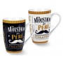 2 Mugs MOUSTACHE DU PÈRE COLATEUR Natives déco rétro vintage