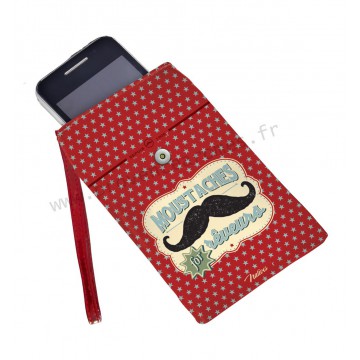 Housse téléphone portable MOUSTACHE Natives déco rétro vintage