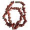 Collier en Jaspe Rouge pierre naturelle collier baroque pierres brutes